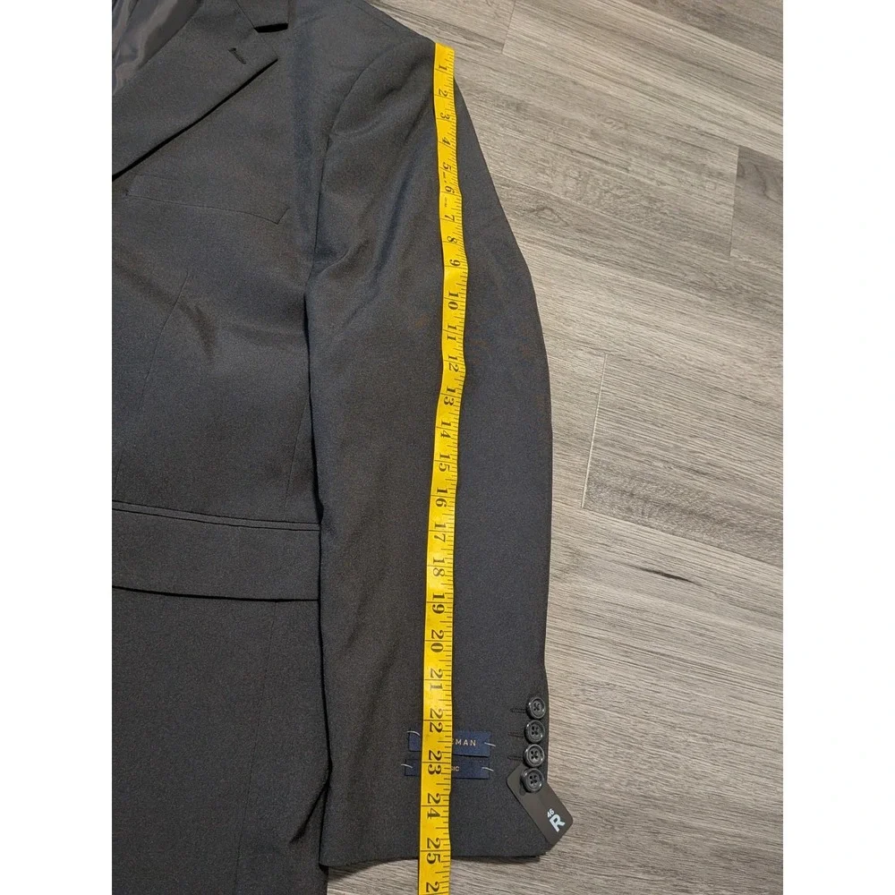 NWT Braveman Men's Dark Gray Classic Fit Double Vent Sports Coat Size 46R‎
